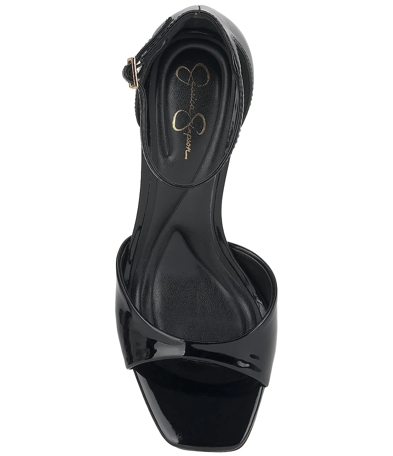 Jessica Simpson Rovena Patent Ankle Strap Dress Sandals