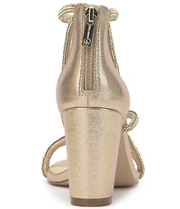 Jessica Simpson Shiny Rhinestone Strappy Dress Sandals
