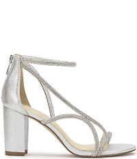 Jessica Simpson Shiny Rhinestone Strappy Dress Sandals
