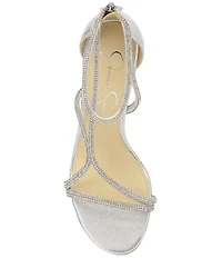 Jessica Simpson Shiny Rhinestone Strappy Dress Sandals