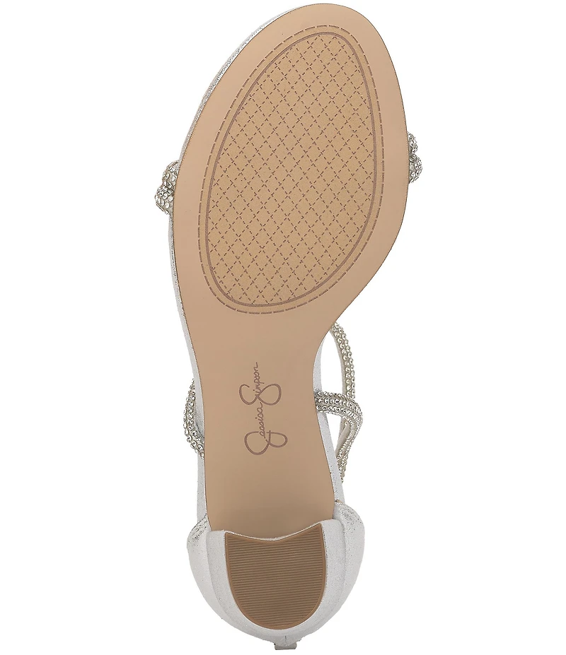 Jessica Simpson Shiny Rhinestone Strappy Dress Sandals