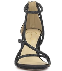 Jessica Simpson Shiny Rhinestone Strappy Dress Sandals