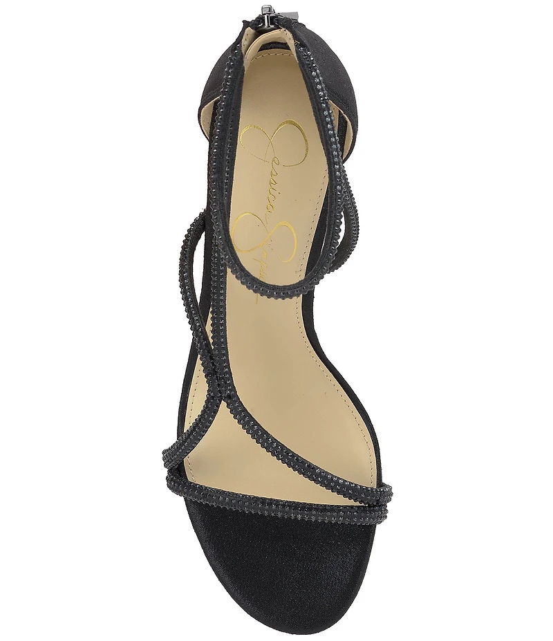 Jessica Simpson Shiny Rhinestone Strappy Dress Sandals