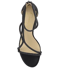 Jessica Simpson Shiny Rhinestone Strappy Dress Sandals