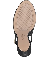 Jessica Simpson Sibilla Lace Slingback Peep Toe Platform Pumps