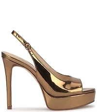 Jessica Simpson Sibilla Patent Peep Toe Slingback Platform Dress Pumps