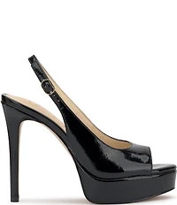 Jessica Simpson Sibilla Patent Peep Toe Slingback Platform Dress Pumps