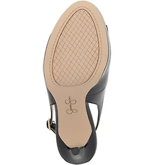 Jessica Simpson Sibilla Patent Peep Toe Slingback Platform Dress Pumps