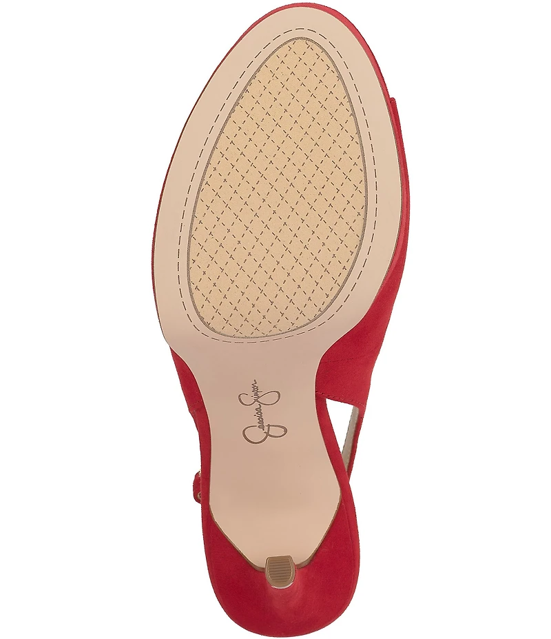 Jessica Simpson Sibilla Peep Toe Slingback Platform Pumps