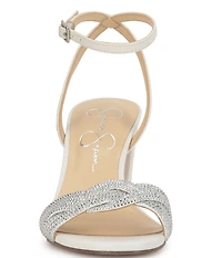 Jessica Simpson Sienea Rhinestone Braided Strap Dress Sandals