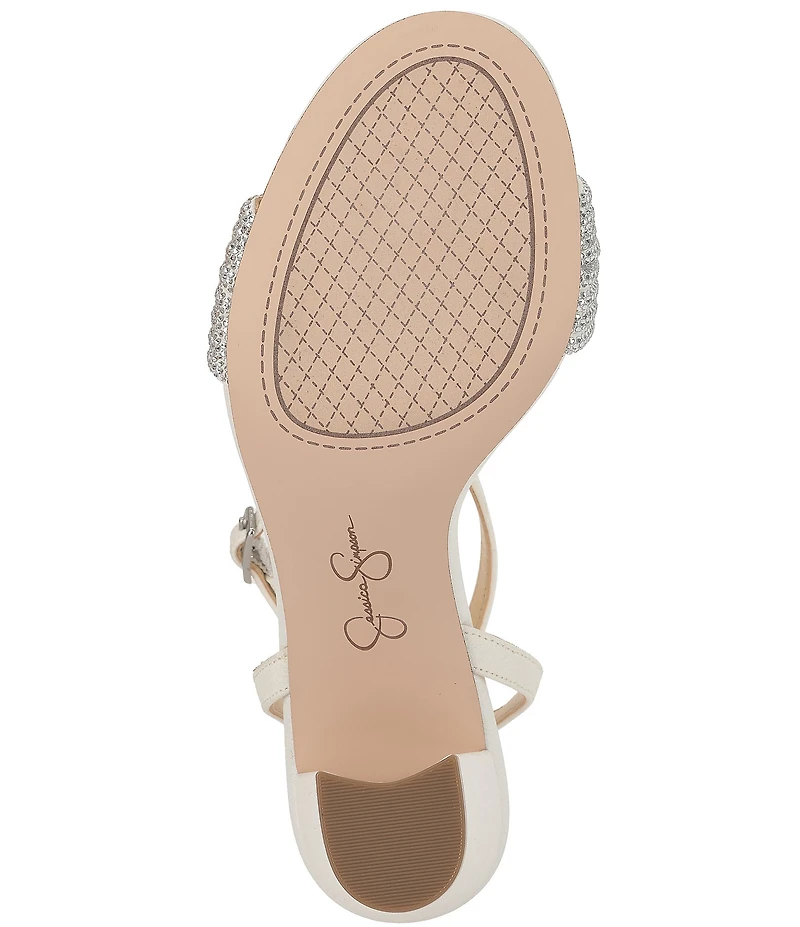 Jessica Simpson Sienea Rhinestone Braided Strap Dress Sandals