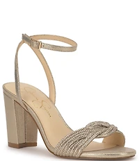 Jessica Simpson Sienea Rhinestone Braided Strap Dress Sandals
