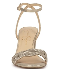 Jessica Simpson Sienea Rhinestone Braided Strap Dress Sandals