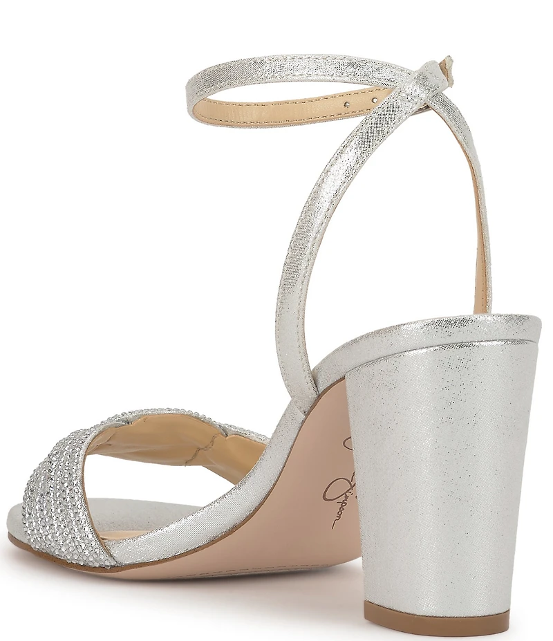 Jessica Simpson Sienea Rhinestone Braided Strap Dress Sandals