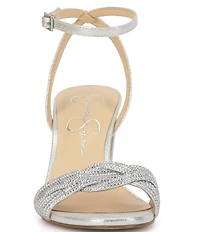 Jessica Simpson Sienea Rhinestone Braided Strap Dress Sandals