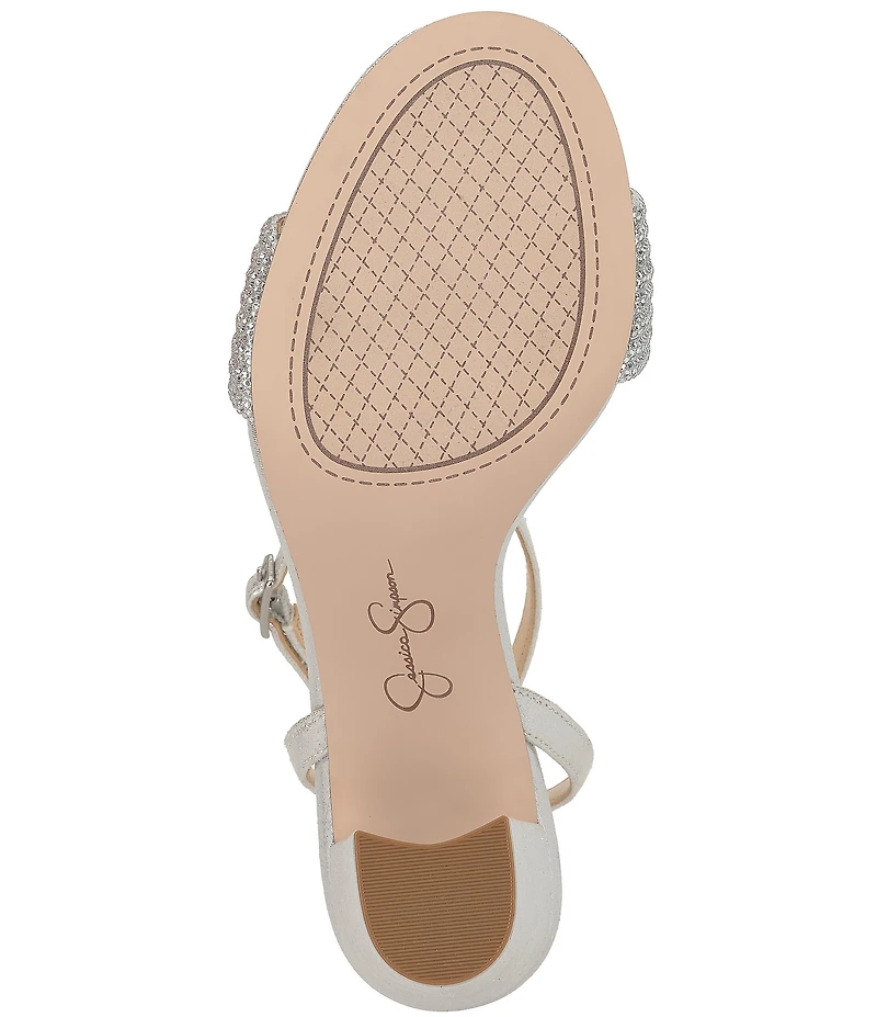 Jessica Simpson Sienea Rhinestone Braided Strap Dress Sandals