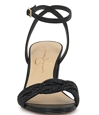 Jessica Simpson Sienea Rhinestone Braided Strap Dress Sandals