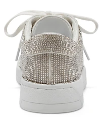 Jessica Simpson Silesta Rhinestone Embellished Lace Up Platform Sneakers
