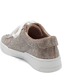 Jessica Simpson Silesta Rhinestone Embellished Lace Up Platform Sneakers