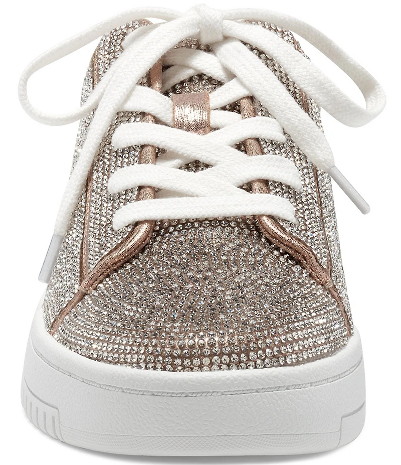 Jessica Simpson Silesta Rhinestone Embellished Lace Up Platform Sneakers