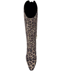 Jessica Simpson Simmona Leopard Print Over the Knee Boots