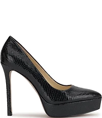 Jessica Simpson Sinelia Snake Embossed Platform Pumps