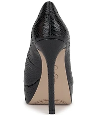 Jessica Simpson Sinelia Snake Embossed Platform Pumps