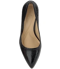 Jessica Simpson Sinelia Snake Embossed Platform Pumps