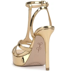 Jessica Simpson Sippete Patent T-Strap Platform Dress Sandals