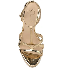 Jessica Simpson Sippete Patent T-Strap Platform Dress Sandals