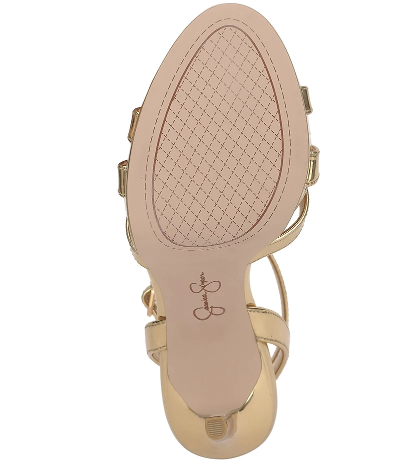 Jessica Simpson Sippete Patent T-Strap Platform Dress Sandals