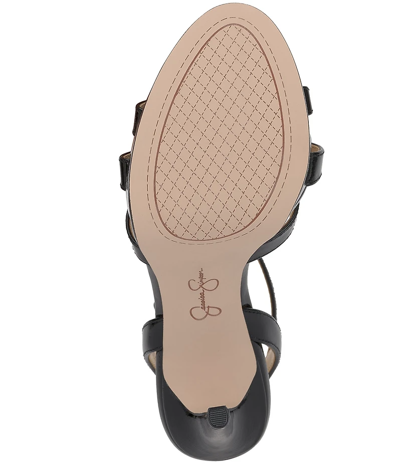 Jessica Simpson Sippete Patent T-Strap Platform Dress Sandals