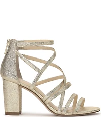 Jessica Simpson Stassey Shimmer Strappy Block Heel Sandals