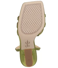 Jessica Simpson Suzetea Jewel Ornament Sculptural Clear Heel Dress Sandals