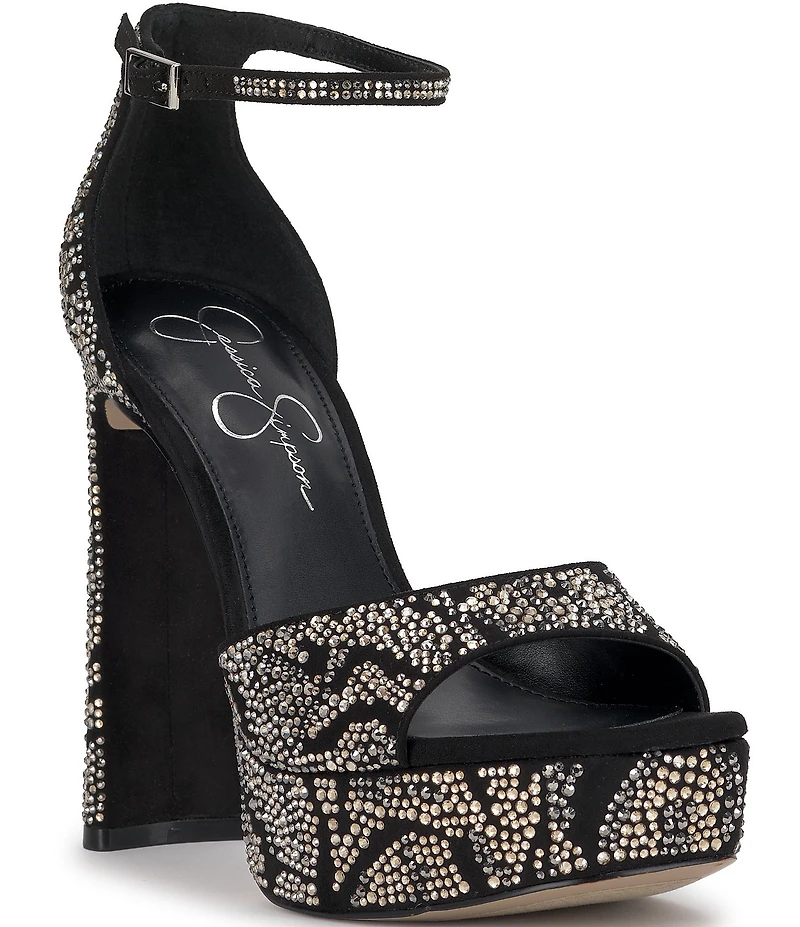 Jessica Simpson Telxia Rhinestone Platform Dress Sandals