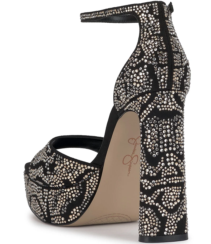Jessica Simpson Telxia Rhinestone Platform Dress Sandals
