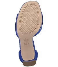 Jessica Simpson Telxia Sateen Ankle Strap Platform Sandals