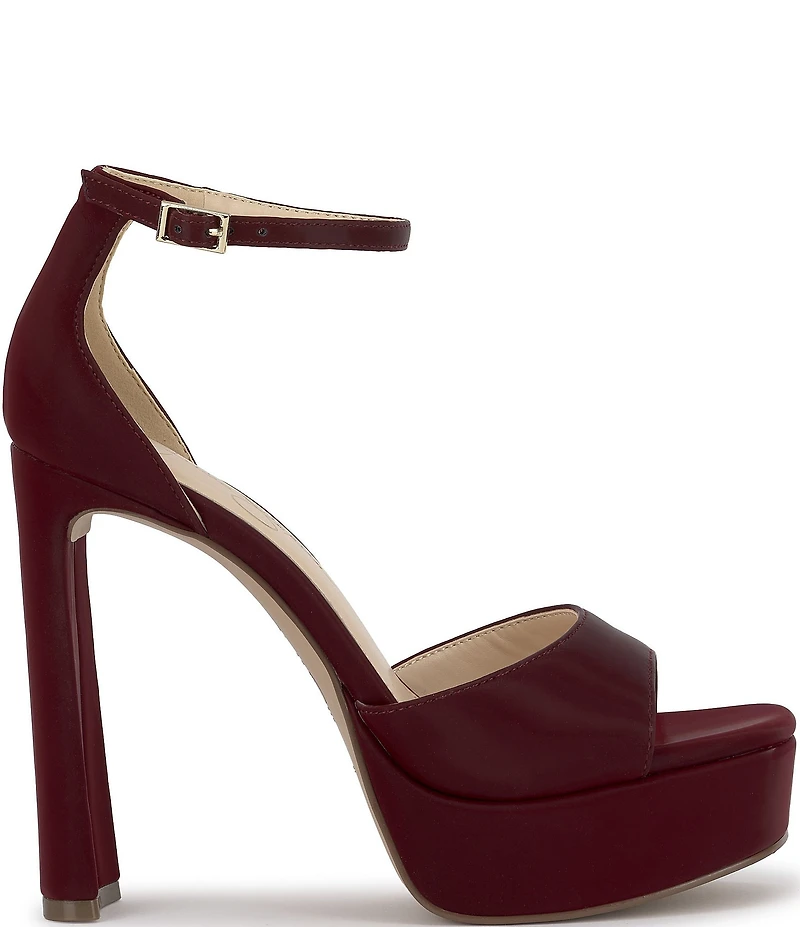 Jessica Simpson Telxia Sateen Ankle Strap Platform Sandals
