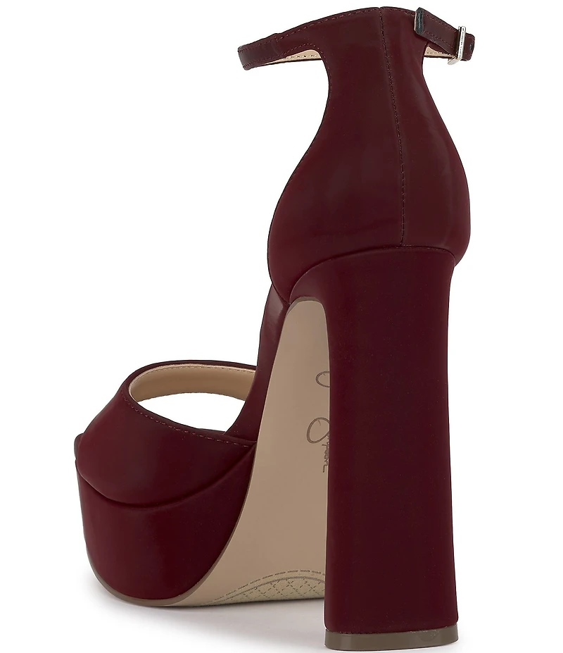 Jessica Simpson Telxia Sateen Ankle Strap Platform Sandals