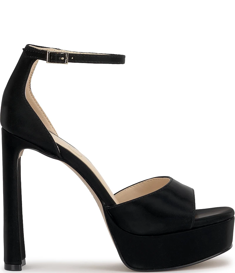 Jessica Simpson Telxia Sateen Ankle Strap Platform Sandals