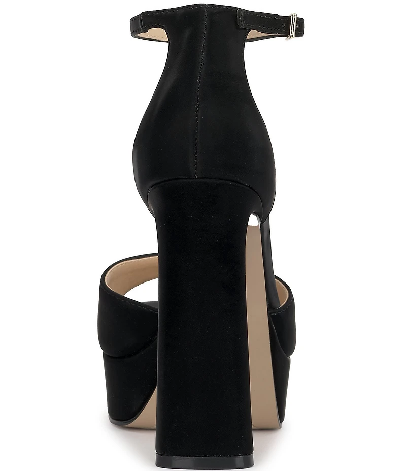 Jessica Simpson Telxia Sateen Ankle Strap Platform Sandals