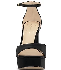 Jessica Simpson Telxia Sateen Ankle Strap Platform Sandals