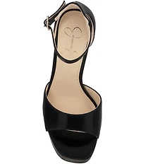 Jessica Simpson Telxia Sateen Ankle Strap Platform Sandals
