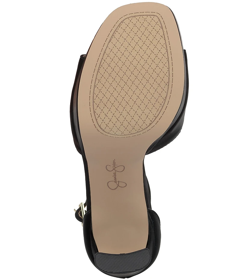 Jessica Simpson Telxia Sateen Ankle Strap Platform Sandals