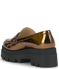 Jessica Simpson Ullinia Metallic Platform Loafers