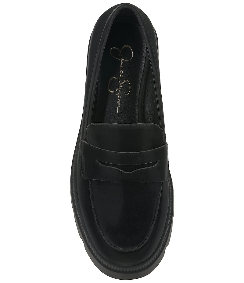 Jessica Simpson Ullinia Sateen Platform Loafers