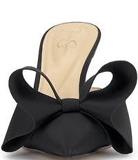 Jessica Simpson Valrin Satin Bow Dress Mules