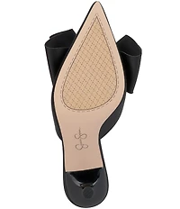 Jessica Simpson Valrin Satin Bow Dress Mules