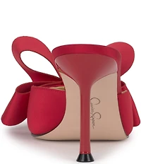Jessica Simpson Valrin Satin Bow Dress Mules