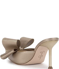 Jessica Simpson Valrin Textured Bow Dress Mules